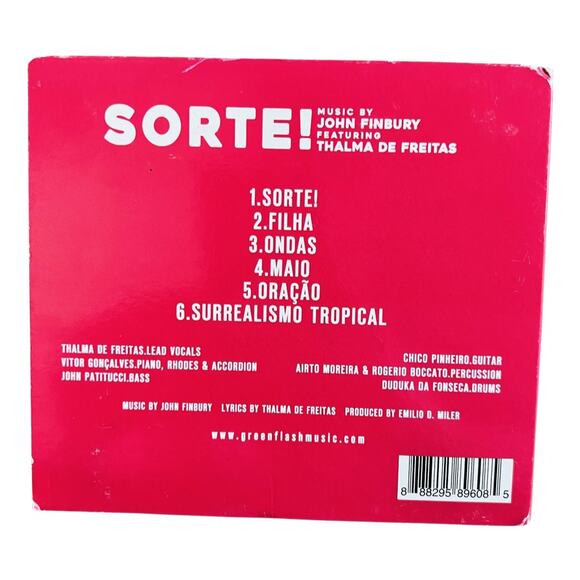 John Finbury Thalma de Freitas Sorte CD NM 2019 Latin Jazz Green Flash Music - Picture 4 of 5